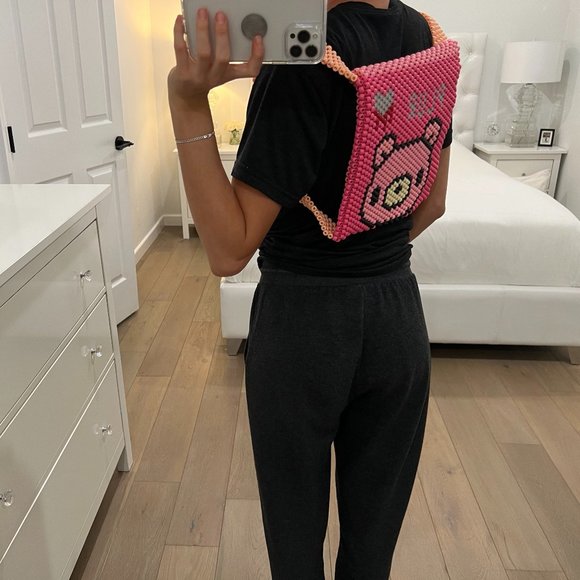 Kandi Rave Gloomy Bear PLUR Beaded Backpack - Picture 7 of 7